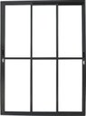 Ver imagem 1 de Porta de Aluminio Sacada 3 Folhas Móveis com Fechadura Linha Premium:preto/2,10 X 1,50