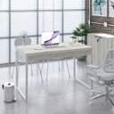 Ver imagem 7 de Escrivaninha Mesa Escritório 120Cm 2 Gavetas Kuadra