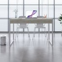 Ver imagem 1 de Escrivaninha Mesa Escritório 120Cm 2 Gavetas Kuadra