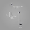 Ver imagem 2 de Pendente Arandela Emma LT012-CR LED 4W 2700K Starlux ST2573