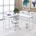 Ver mais imagens de Escrivaninha Mesa Escritório em L Estilo Industrial 120x150cm Kuadra