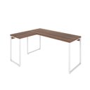 Ver imagem 2 de Escrivaninha Mesa Escritório em L Estilo Industrial 120x150cm Kuadra