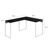 Escrivaninha Mesa Escritório em L Estilo Industrial 120x150cm Kuadra - 3