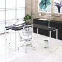 Ver mais imagens de Escrivaninha Mesa Escritório em L Estilo Industrial 120x150cm Kuadra