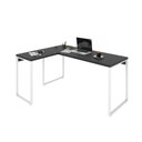 Ver imagem 4 de Escrivaninha Mesa Escritório em L Estilo Industrial 120x150cm Kuadra