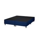 Ver imagem 1 de Box Base Blindado Corino - Queen 158x198x38- Novo:azul
