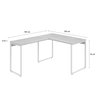 Escrivaninha Mesa Escritório em L Estilo Industrial 120x150cm Kuadra - 3