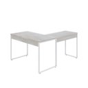 Ver imagem 6 de Escrivaninha Mesa Escritório em L Estilo Industrial 120x150cm Kuadra