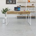 Ver imagem 1 de Escrivaninha Mesa Escritório 135cm 2 Gavetas Kuadra