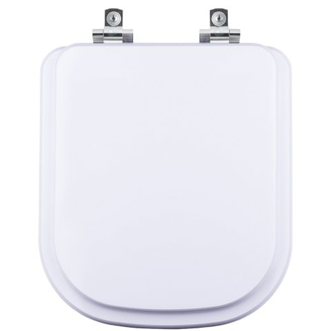 Tampa de Vaso Laqueado com Amortecedor Debba Square Branco para Vaso Roca 6lpf