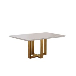 Conjunto Sala de Jantar 6 Lugares Mesa Lisy Madeira Maciça e 6 Cadeiras Safira Móveis Mundial - 4