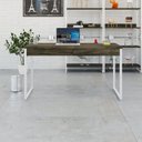 Ver imagem 1 de Escrivaninha Mesa Escritório 135cm 2 Gavetas Kuadra