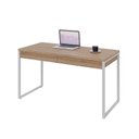 Ver imagem 4 de Escrivaninha Mesa Escritório 135cm 2 Gavetas Kuadra