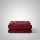 Ver imagem 3 de Peseira Drapeada Veludo Luxo 2,40x0,50m Dupla Face cama queen Bordo