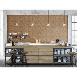 Revestimento Esmaltado Acet Borda Reta Leque Legno 32x100cm - 2