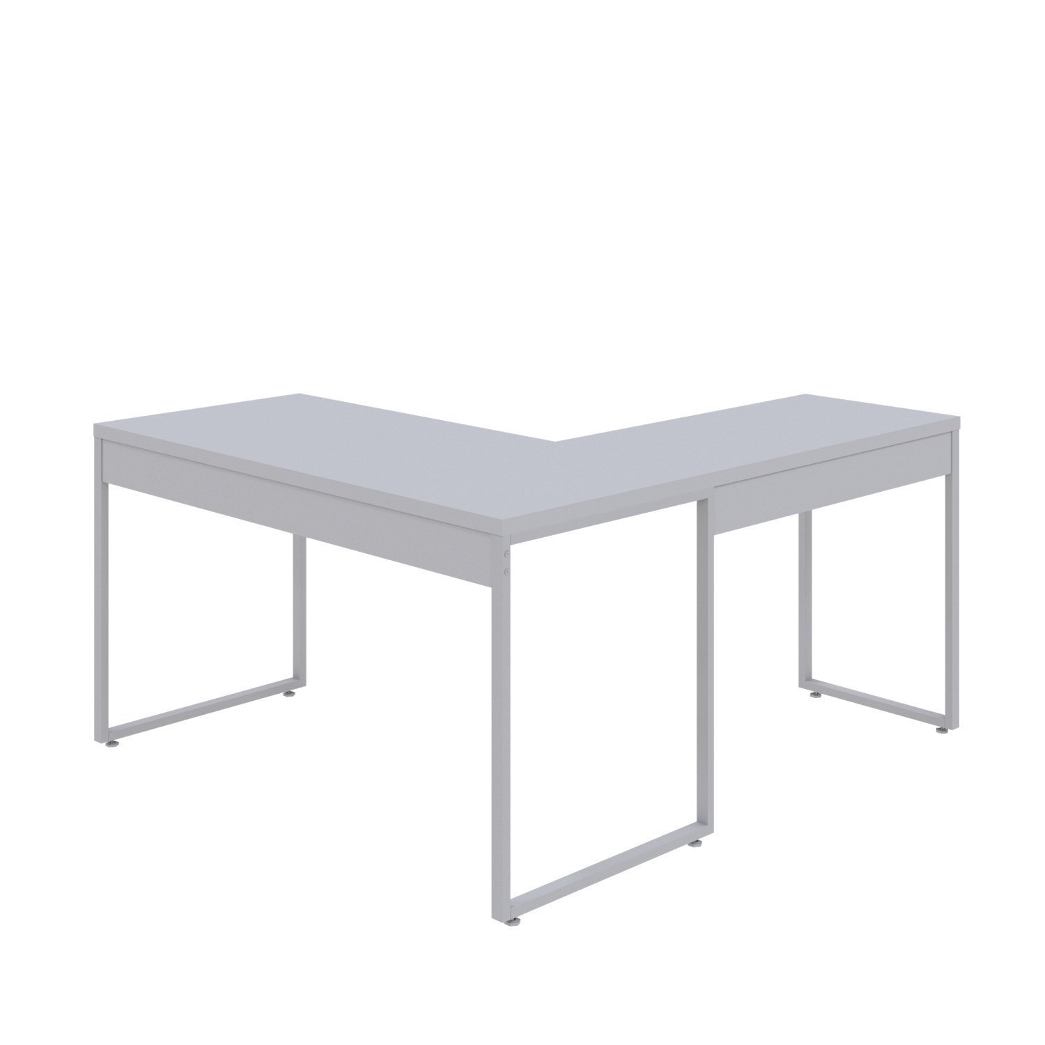 Mesa de Escritório em L Estilo Industrial 135x150cm Kuadra - 6