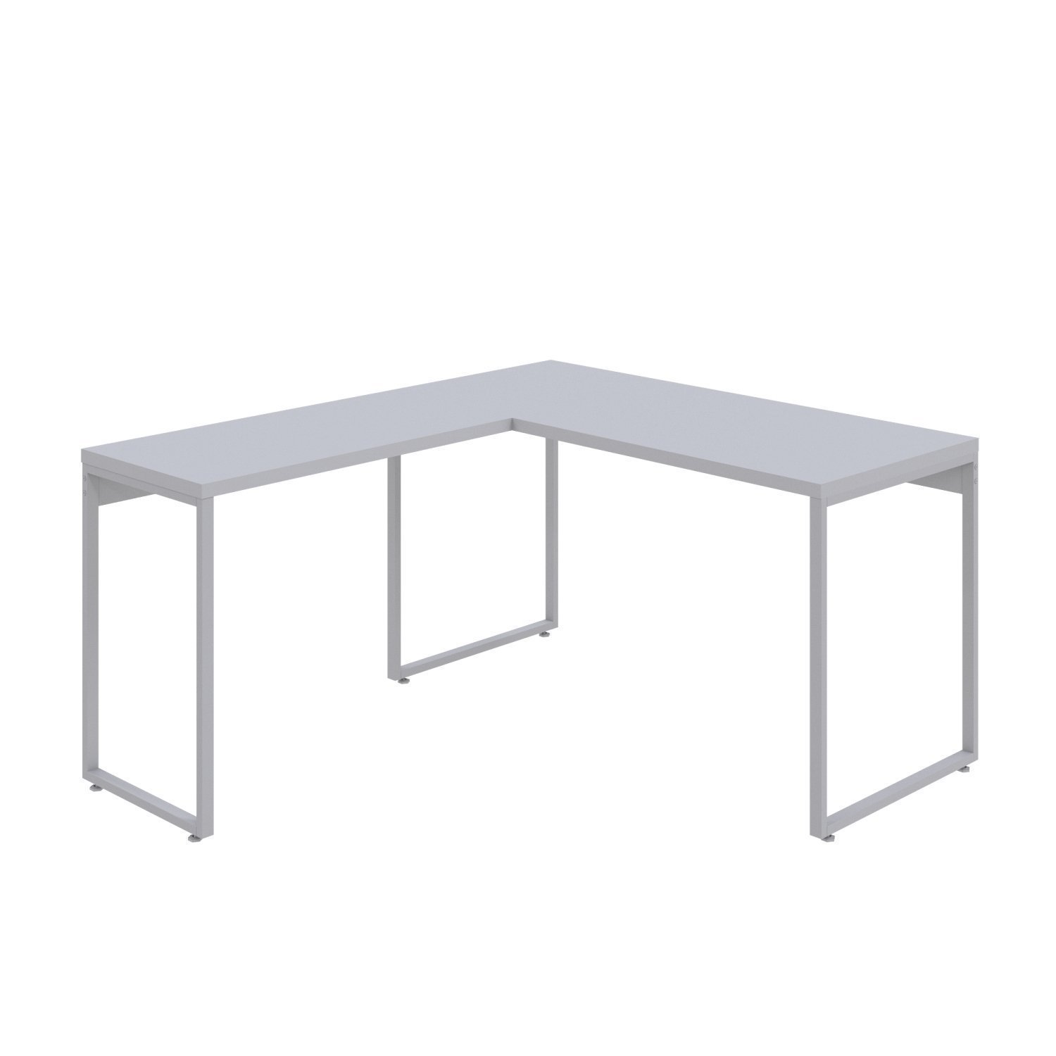 Mesa de Escritório em L Estilo Industrial 135x150cm Kuadra - 2