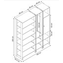 Ver imagem 2 de Closet Multi Yes com Cabideiro Porta e 12 Prateleiras Nova Mobile