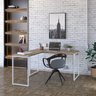 Escrivaninha Mesa Escritório em L Estilo Industrial 135x150cm Kuadra - 1