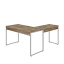 Ver imagem 6 de Escrivaninha Mesa Escritório em L Estilo Industrial 135x150cm Kuadra