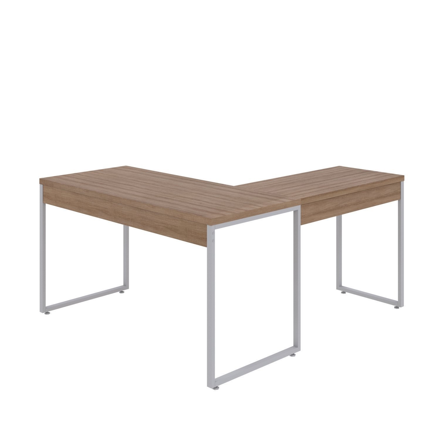 Mesa de Escritório em L Estilo Industrial 135x150cm Kuadra - 6