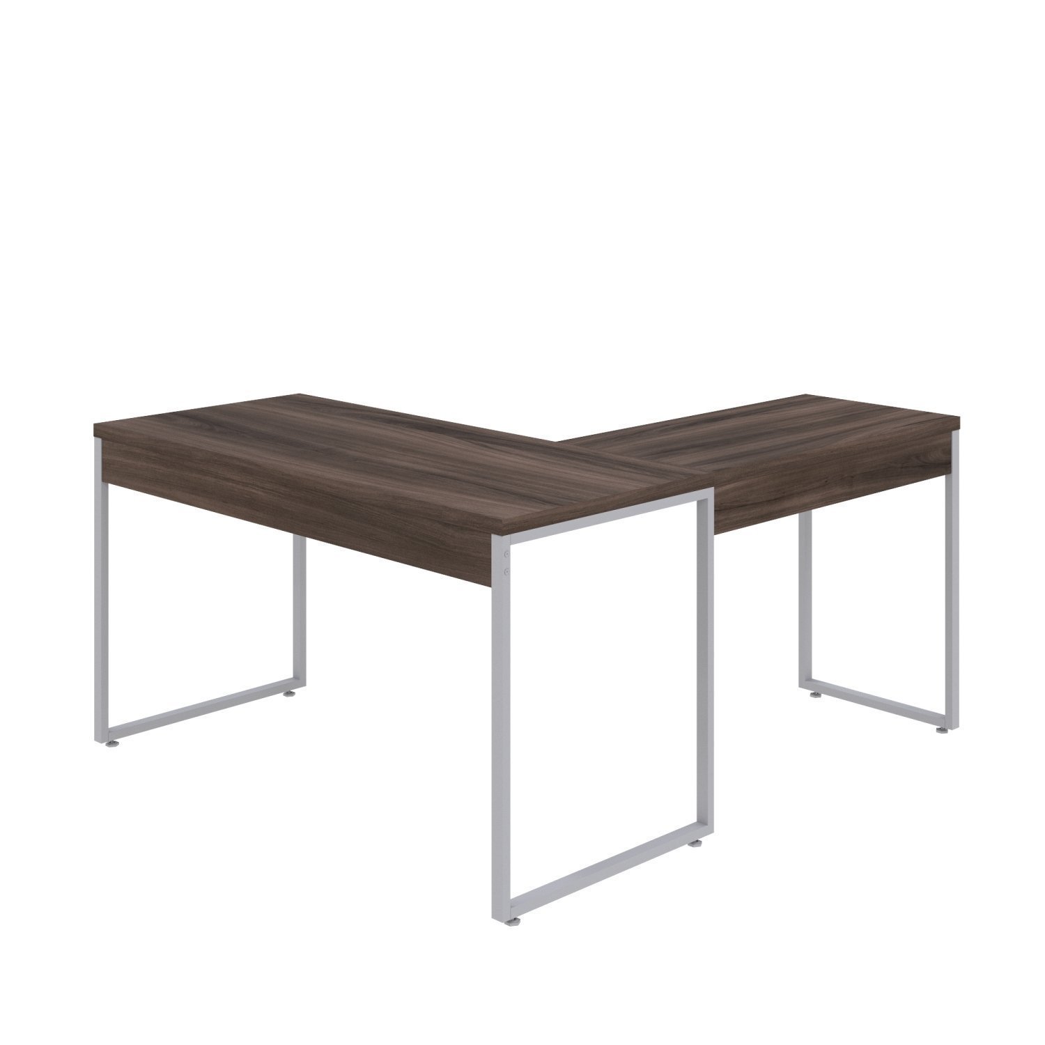 Mesa de Escritório em L Estilo Industrial 135x150cm Kuadra - 6