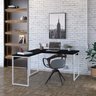 Escrivaninha Mesa Escritório em L Estilo Industrial 135x150cm Kuadra - 1