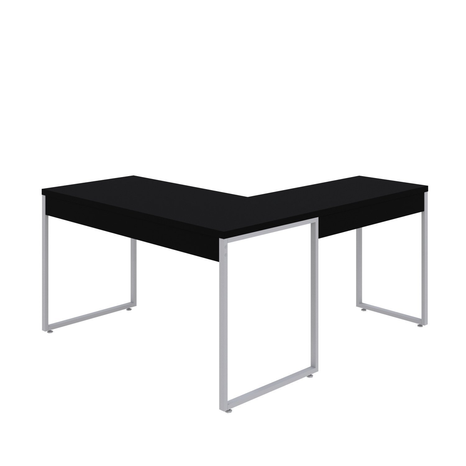 Mesa de Escritório em L Estilo Industrial 135x150cm Kuadra - 6