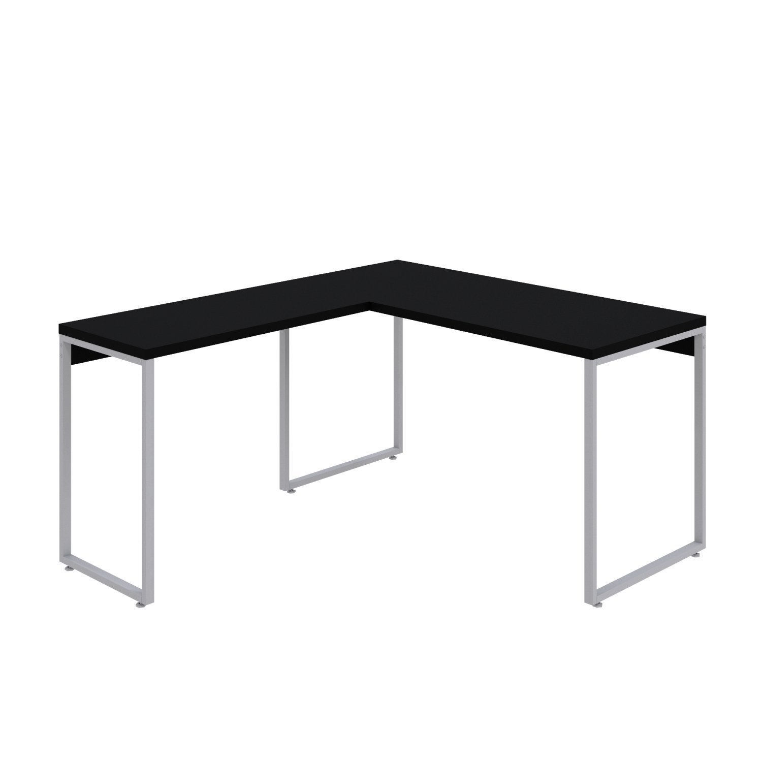 Mesa de Escritório em L Estilo Industrial 135x150cm Kuadra - 2