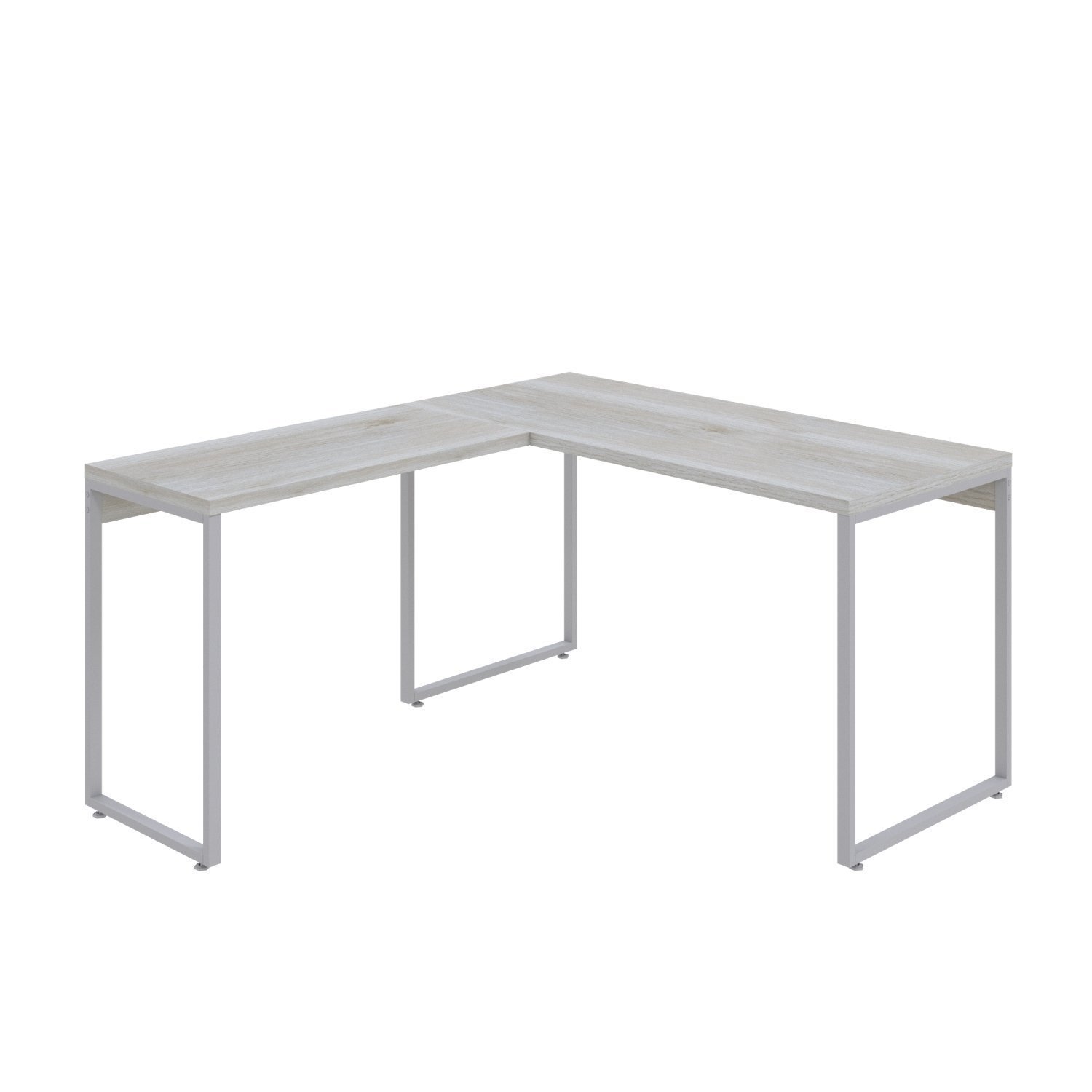 Mesa de Escritório em L Estilo Industrial 135x150cm Kuadra - 2