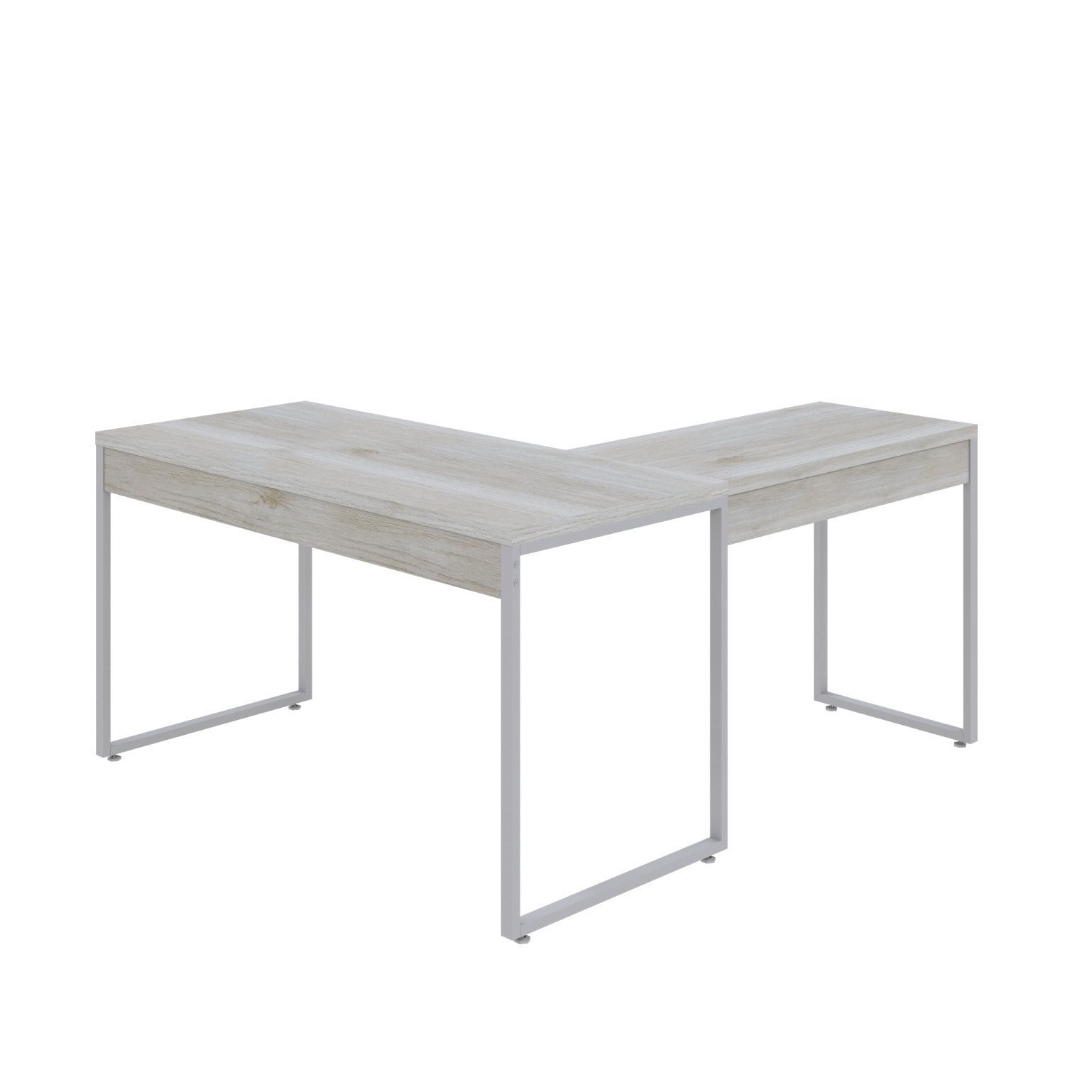 Mesa de Escritório em L Estilo Industrial 135x150cm Kuadra - 6