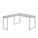 Ver imagem 2 de Escrivaninha Mesa Escritório em L Estilo Kuadra 135cm Industrial Snow e Branco Chess