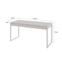 Ver imagem 3 de Escrivaninha Mesa Escritório 150Cm 2 Gavetas Kuadra