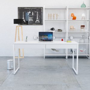 Mesa Para Escritório 150Cm 2 Gavetas Kuadra