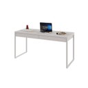 Ver imagem 4 de Escrivaninha Mesa Escritório Kuadra 2 Gavetas 150cm Industrial Branco Chess