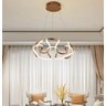 Lustre Pendente Moderno Curvas Led 50w Dourado 4000k 55cm Bivolt - 3
