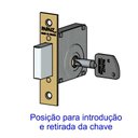 Ver imagem 4 de Fechadura Par Trava Tetra Auxiliar 140 R68 Roseta Redonda Oxidado 40mm Sm Papaiz