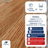 Piso Vinílico Autocolante Amadeirado Régua M² Angelim Tubrax - 2