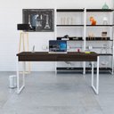 Ver imagem 1 de Escrivaninha Mesa Escritório 150Cm 2 Gavetas Kuadra