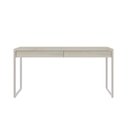 Ver imagem 2 de Escrivaninha Mesa Escritório Kuadra 2 Gavetas 150cm Industrial Snow E Branco Chess