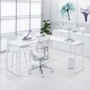 Ver mais imagens de Escrivaninha Mesa Escritório Em L Estilo Industrial 150X150Cm Kuadra