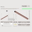 Ver imagem 4 de Luminaria Pendente Led Seul 36w 4000lm Bivolt - Madeira Maciça de Demolição