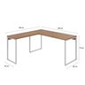 Escrivaninha Mesa Escritório Em L Estilo Industrial 150X150Cm Kuadra - 3