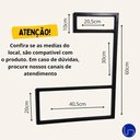 Ver mais imagens de Suporte Microondas Forno Porta Temperos Parede Preto Otimização Espaço Cozinha Design Sofisticado