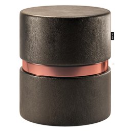 Kit 06 Puffs Bancos Decorativos Redondo Porto 49x43cm Corano Preto - Desk Design - 3