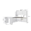 Ver imagem 2 de Cozinha de Canto Modulada Celeste Kappesberg 100% Mdf Branco
