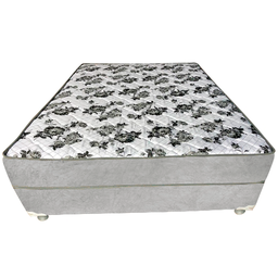 Cama Box Casal Suede Cinza + Colchão Casal Suede Cinza Espuma 138x188x55 - 2