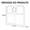 Ver imagem 6 de Cabeceira de Cama Box Estofada 90 Cm Solteiro Decoração Laço Boucle