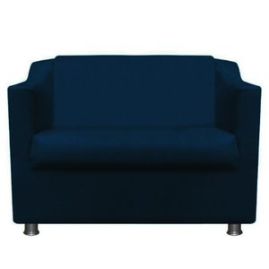 Poltrona Namoradeira Tilla Suede Azul Marinho - Twdecora