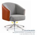 Ver imagem 6 de Kit 2 Poltronas Giratórias Linho Premium Base Alumínio Juliana